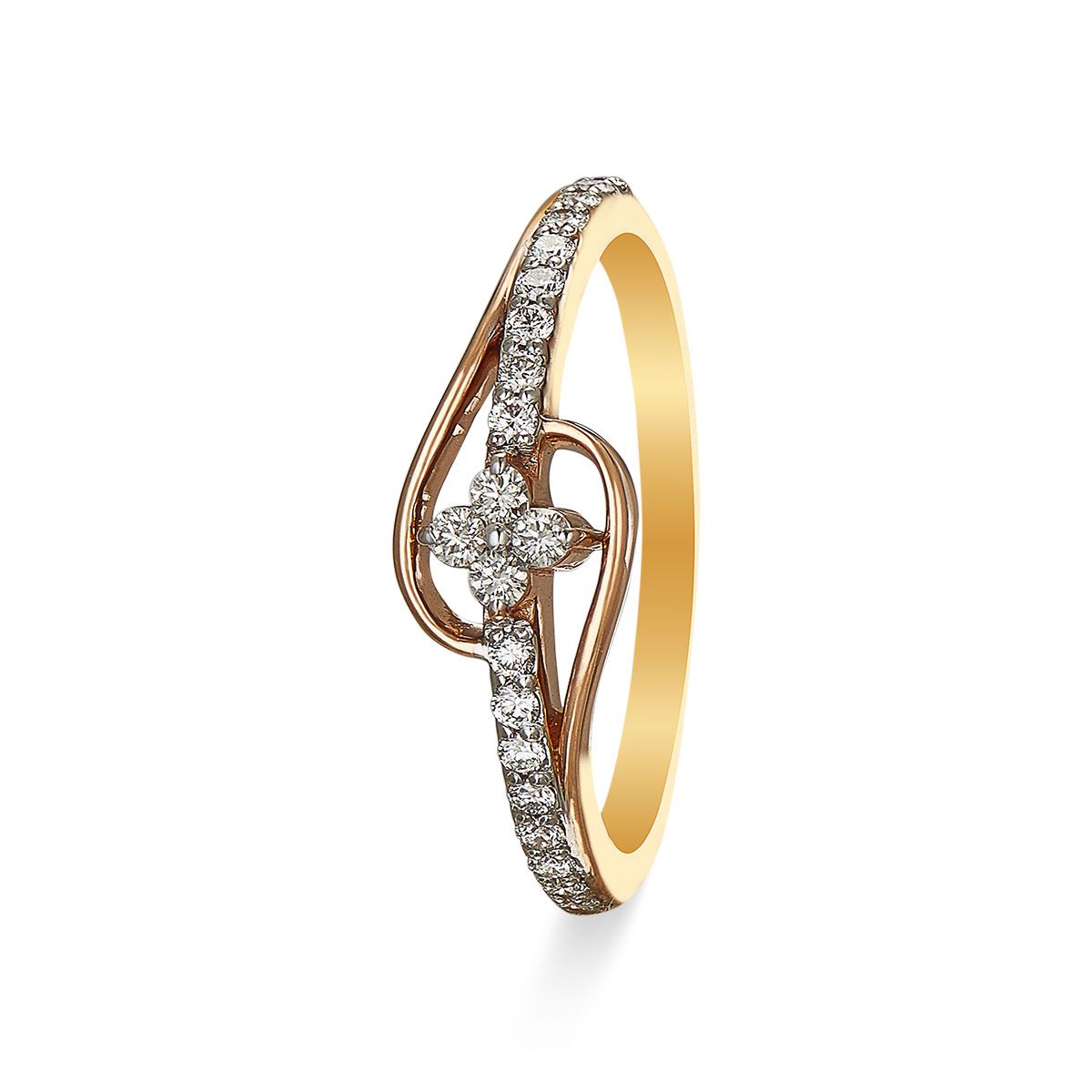 Order Wedding Ring Passionate Waiting 5 mm in 9k Yellow Gold Zirconia |  GLAMIRA.in