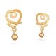 Heart Design Gold Earring