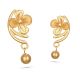 Elegant Gold Floral Earring