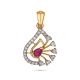 Exquisite Floral Diamond Pendant