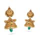 Gold Lakshmi Jhumkas Earring