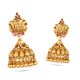 Bridal Wear Gold Jhumka Earring