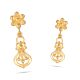 Elegant-Gold Floral-Drop-Earring