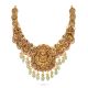 Alluring Lakshmi Motifs Gold Necklace