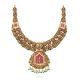 Antique Lakshmi Pendant Gold Necklace