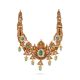 Green Stone Lakshmi Necklace