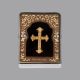 Gold devotional cross frame